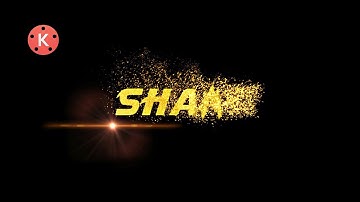 How to make golden particle intro animation in kinemaster,