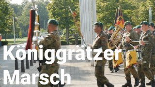 Königgrätzer Marsch live von einem deutschen Militär Band - Einmarsch Ehrenformation