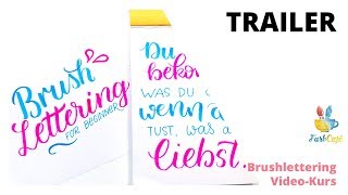 Brushlettering Onlinekurs - Trailer | FarbCafé