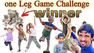 One Leg Challenge and Win Money ? | 1 Leg | Village Boys Cash Challenge | Rider SKG