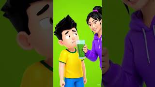 Boy turns super active with glowing green aura #moringasuperfood #healthylifestyle #shorts