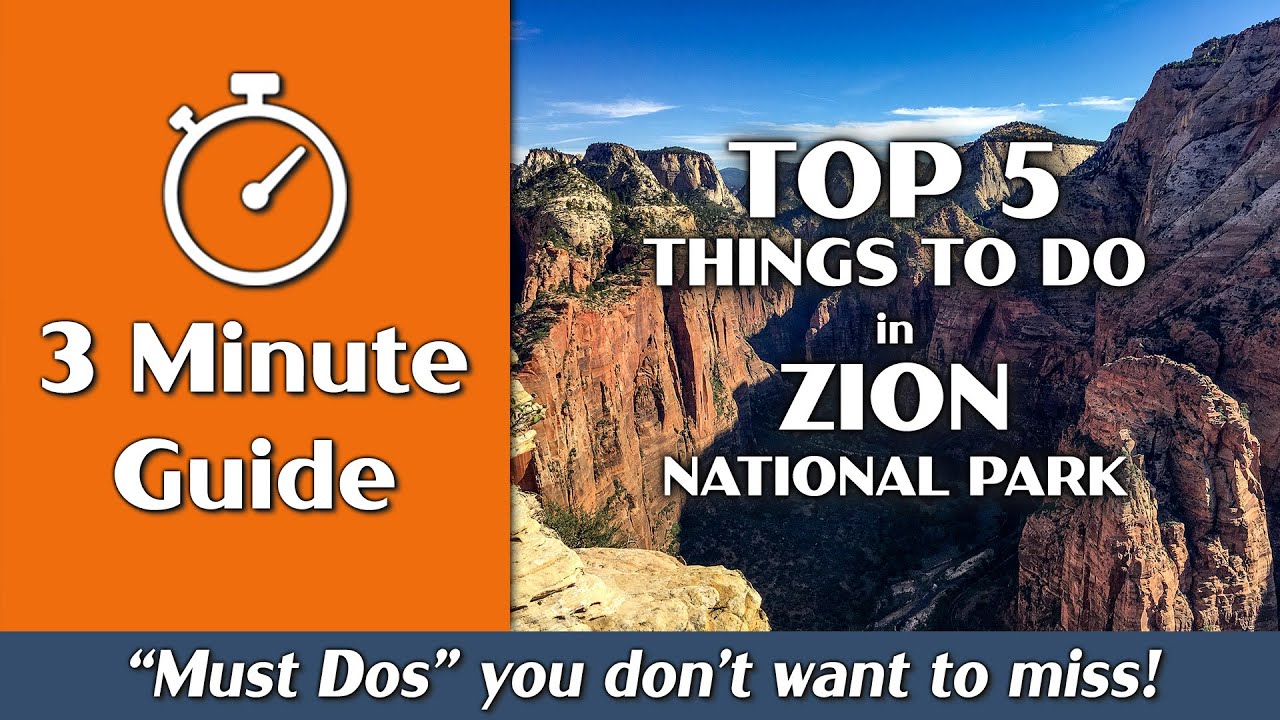 Zion National Park | Top 5 Things to Do | 3-Minute Guide - YouTube