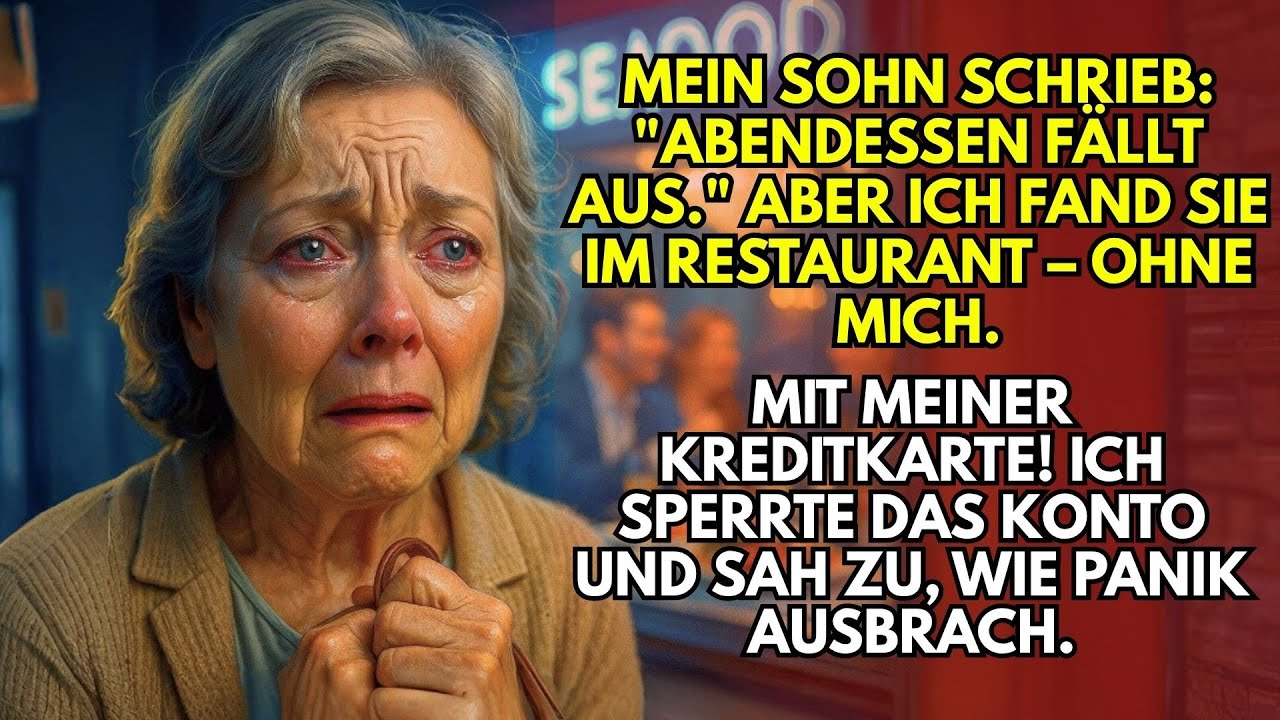 Mein Sohn schrieb: ‚Abendessen fällt aus.‘ Doch sie aßen auf meine Kosten – also sagte ich ab