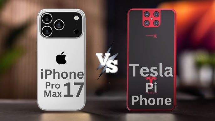 iPhone 17 pro max vs Tesla Pi Phone