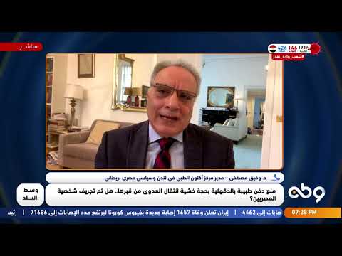 د توفيق مصطفي مدير مركز أكتون الطبي في لندن وسياسي مصري بريطاني