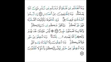 القارئ سعود الشريم - سورة البقرة - من الآية 270 إلى الآية 272