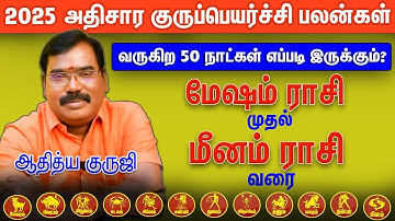 ✨2025 அதிசார குருப்பெயர்ச்சி பலன்கள் |12Rasi | Athisara GuruPeyarchi | Aditya Guruji| Aanmeega Glitz