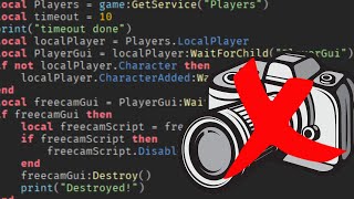 How to Remove/Destroy Freecam in Roblox Studio | DevDodger