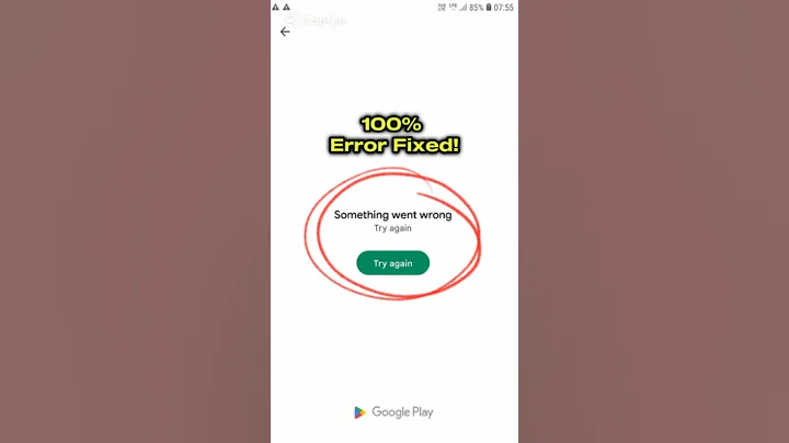 Play Store something went wrong play store problem solve kaise karen Something went wrong try again