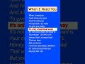 When I Need You | Celine Dion