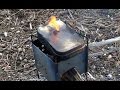 Making Char Cloth & Coffee! Flint & Steel Fire-making  / Ultralight Backpacking Firebox Nano Stove.