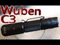 Trail trek review Wuben C3 Tactical LED flashlight Osram P9