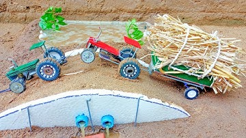 DIY tractor stuck in mud mini science project part3 ||