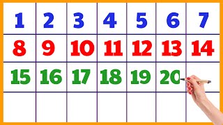 1 to 20 counting | 123 numbers | counting 1 to 20 | one two three counting | 1234 number for kids