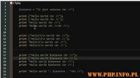 Kurs PHP function print() PL