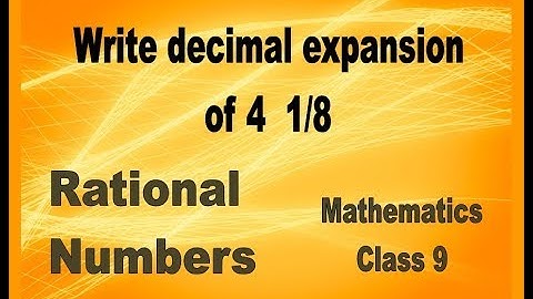 Ex 1.3 Q1 iii Class 9th Maths NUMBER SYSTEM Decimal expansion of 4  1/8