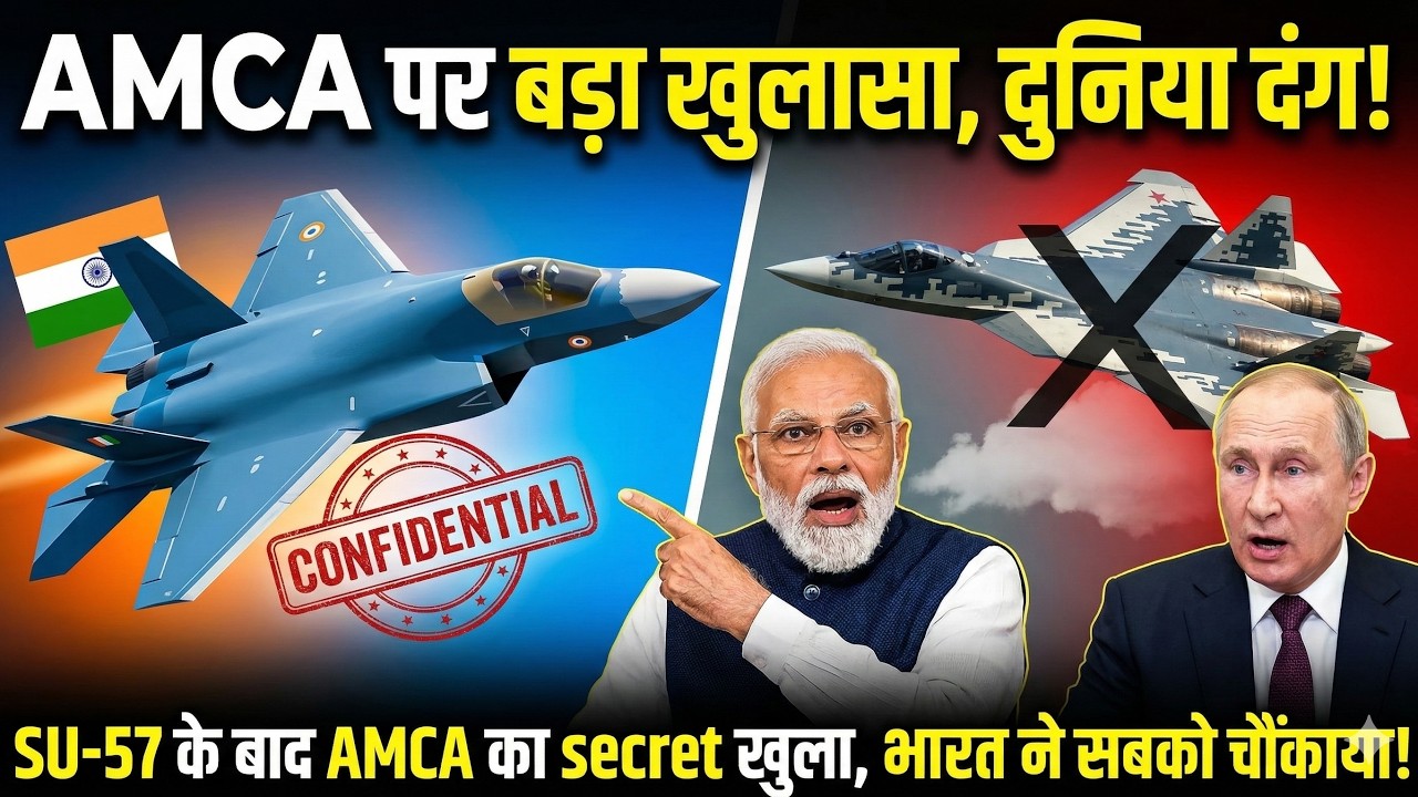 AMCA पर खुलासा कर भारत ने सबको चौंकाया, SU-57 के बाद AMCA का secret खुला | Ankit Awasthi Sir
