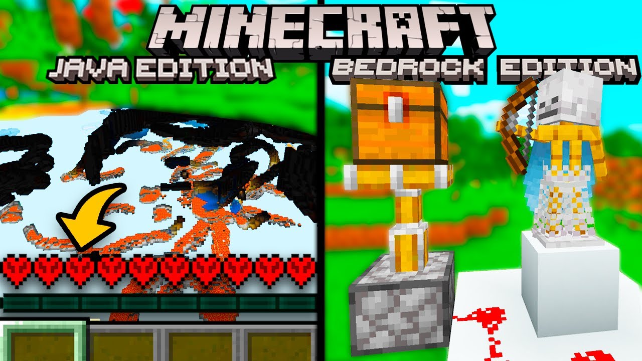 Minecraft Bedrock E Minecraft Java : Que Diferença, Que Versão Escolher ? -  Minecraft Tutos