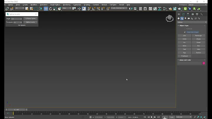 Script "Spline to poly" for 3ds max