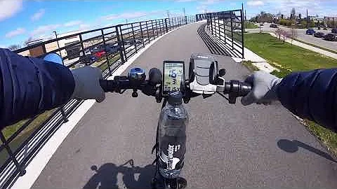 Riding the NEWEST addition to the Monon Trail!