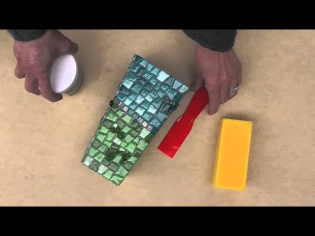 How to Grout a Glass Mosaic Video 