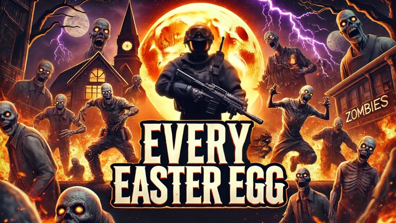 ATTEMPTING ALL EASTER EGGS // Black ops 3 Custom Zombies