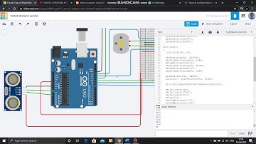 Robot Obstacles Avoider Menggunakan Arduino uno dengan simulasi TinkerCad