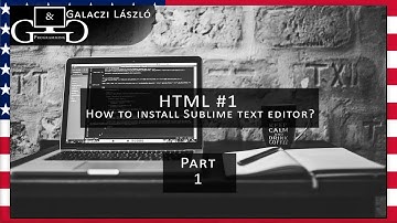 HTML #1 How to install Sublime text editor? [G&G] [ENG] Web Developer Course