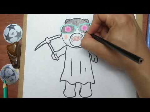 Como Dibujar Y Pintar Al Soldado Piggy De Piggy Roblox How To - torcher personajes de piggy roblox para dibujar