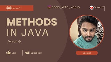 Core Java Methods Explained | Void & Return Types in 50 minutes