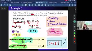 Information 2.6 Solve Compound Inequalities --Lesson 8--FA26 Guide