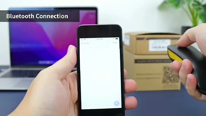 📲 NETUM C750 Bluetooth Wireless 2D Barcode Scanner | Portable & Efficient! 🛒✨