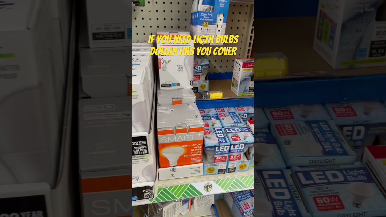 If you need ligth bulbs dollar tree has you cover, si necessitas lâmpadas dollar tree las tiene