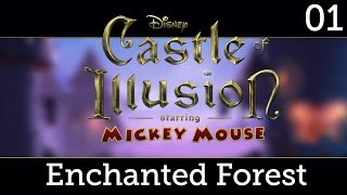 Castle of Illusion Starring Mickey Mouse Walkthrough: Enchanted Forest #01