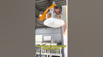 Automatic Bag DePalletizing Robot In Action😎 #depalletizing #automation #palletizer #robotics #robot