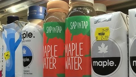 Maple water to go with your maple syrup?
