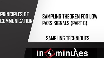 Module5_Vid_6_Sampling Techniques_Sampling theorem for low pass signals (Part 6)