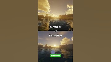 Minecraft Realistic SHADERS Comparison : IterationT vs Derivative #shorts