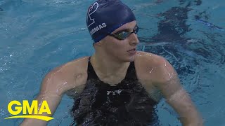 Lia Thomas competes in Division I swimming national championship amid protests