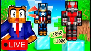 Bidding On The STRONGEST Suits In Minecraft Super Hero Auction