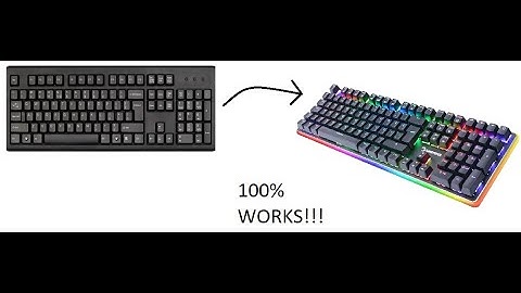 How to turn your keyboard into mechanical.