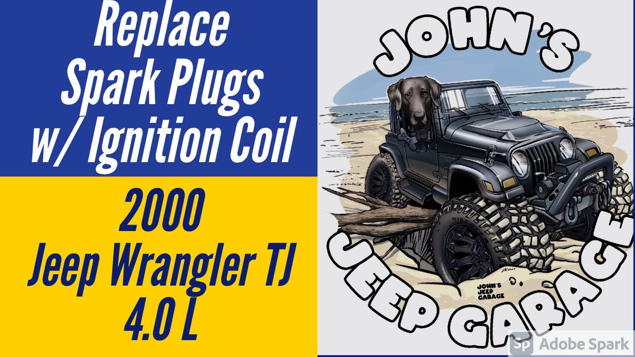 How to Change Spark Plugs on a Jeep Wrangler TJ  with Coil Rail -  YouTube