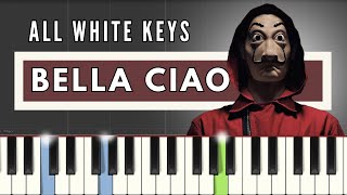 Goran Bregović - Bella Ciao | ALL WHITE KEYS | Fast & Easy Piano Tutorial