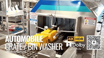 Automobile Bin Washer | Industrial Tray & Crate Washing Machine | High Pressure Cleaning System