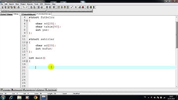 C Programlama | Ders 39 | Struct(Yapılar) (Yapıların Pointer ile Kullanımı) (3/4)