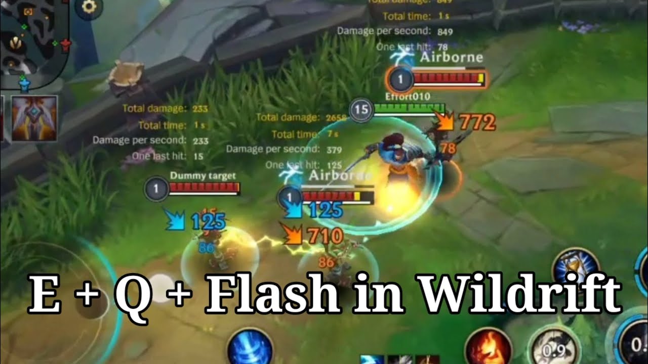 How to do EQ flash and E flash Q in Wild rift tutorial - YouTube