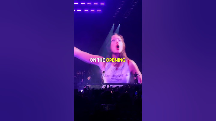 Olivia Rodrigo tries a stop challenge with the crowd during her concert 🤫✋🛑