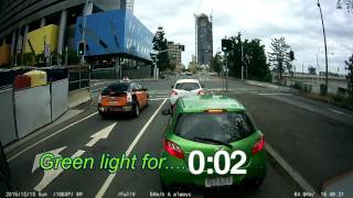 Falling off the bike , pull outs, and close call - Dashcam