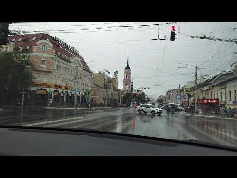 №683 По КАЛУГЕ на машине 🚕 ЦЕНТР КАЛУГИ и ОКРАИНА 🏙 КРАСОТА и РАЗРУХА 📍 ВЛОГ ✔ Поездки по России
