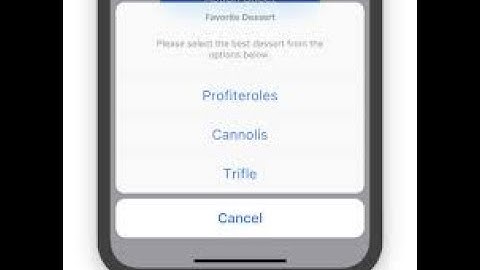 Flutter Cupertino Action Sheet